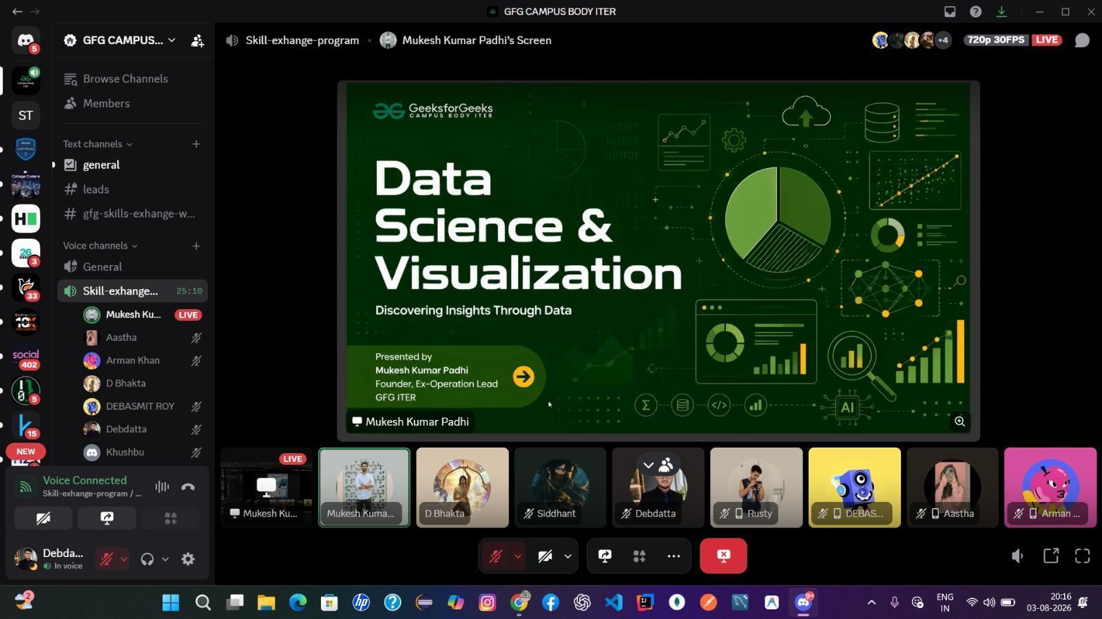 Skills Exchange Workshop – Day 8: Data Science & Visualization moment 5